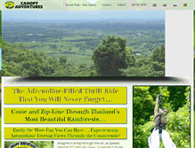 Tablet Screenshot of canopyadventuresthailand.com